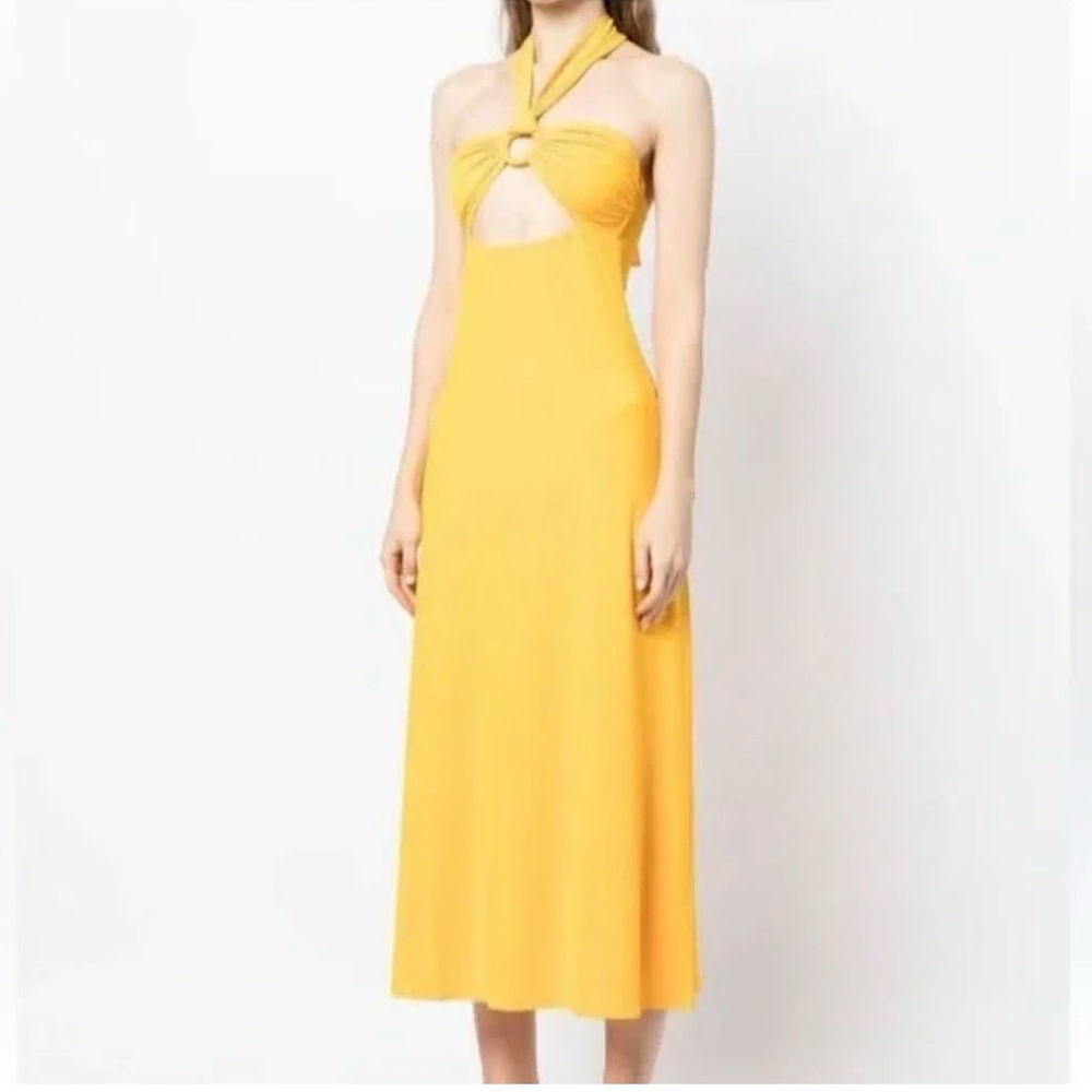 Solid & Striped Halter Maxi Dress